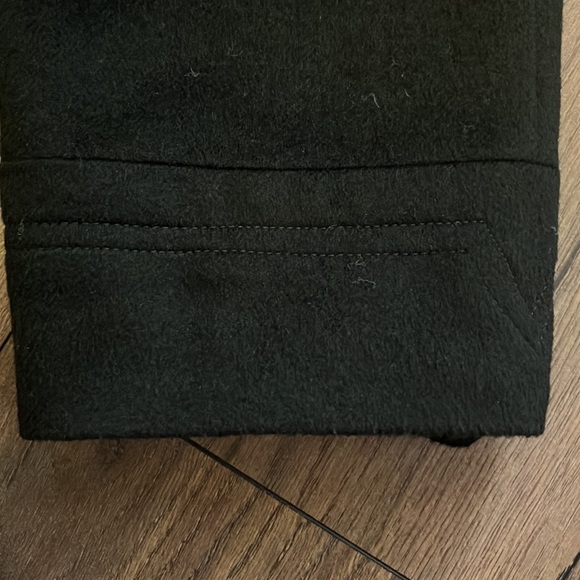 Alorna 100% woollong black coat with shoulder pads - Picture 6 of 14